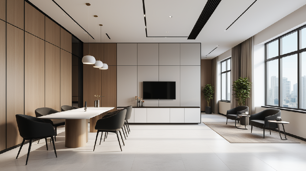 實業公司上海閔行區辦公室裝修工程